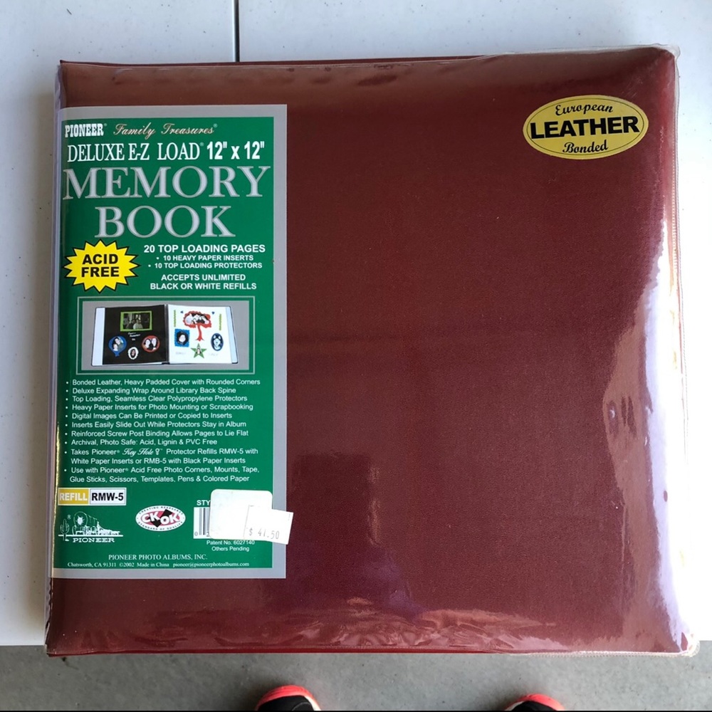 Brown Leather Memory Book/Scrapbook!